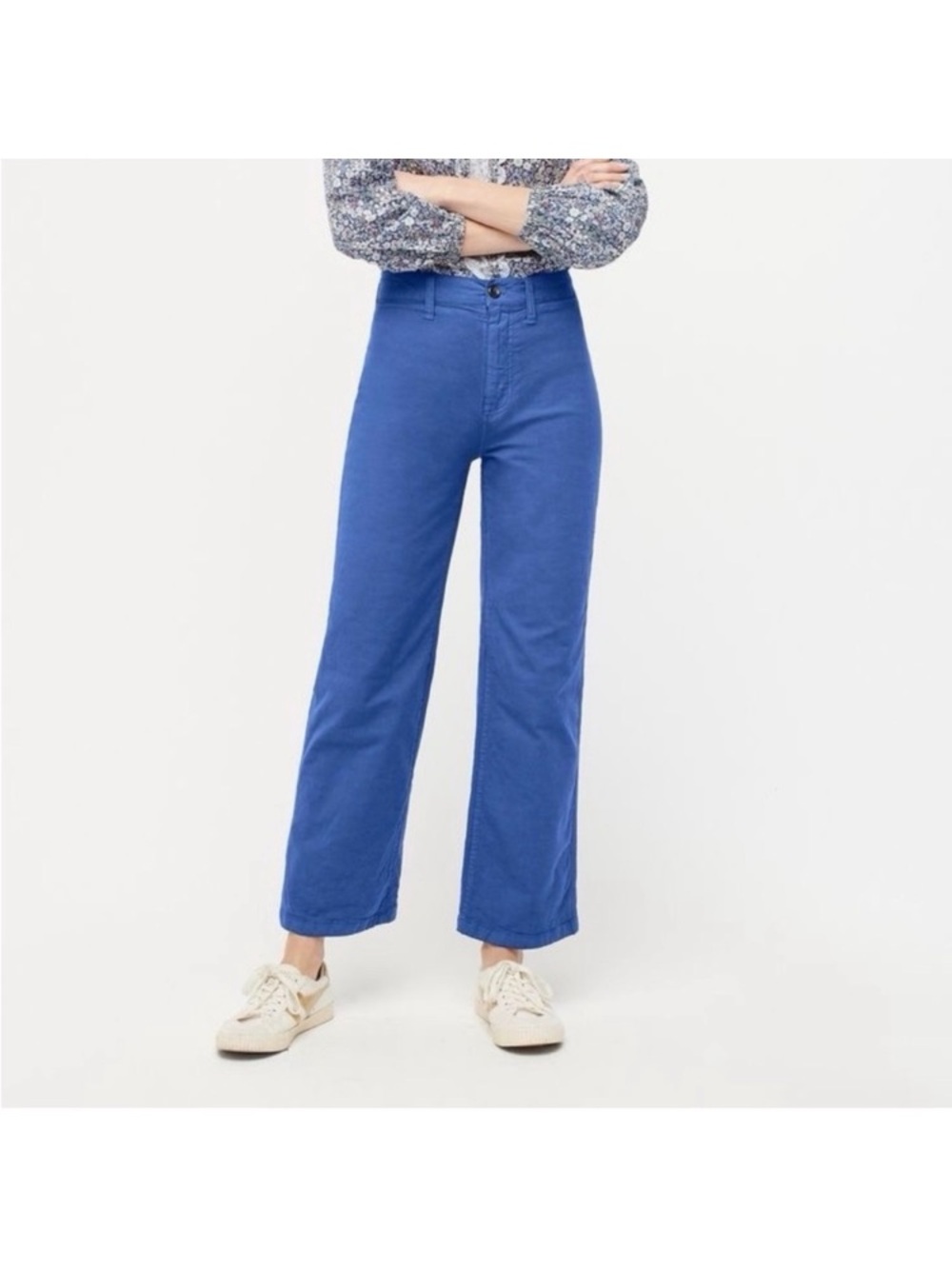 J. Crew Navy Blue Slim Wide Leg Pants Size 30